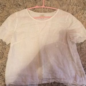 jcrew open back shirt